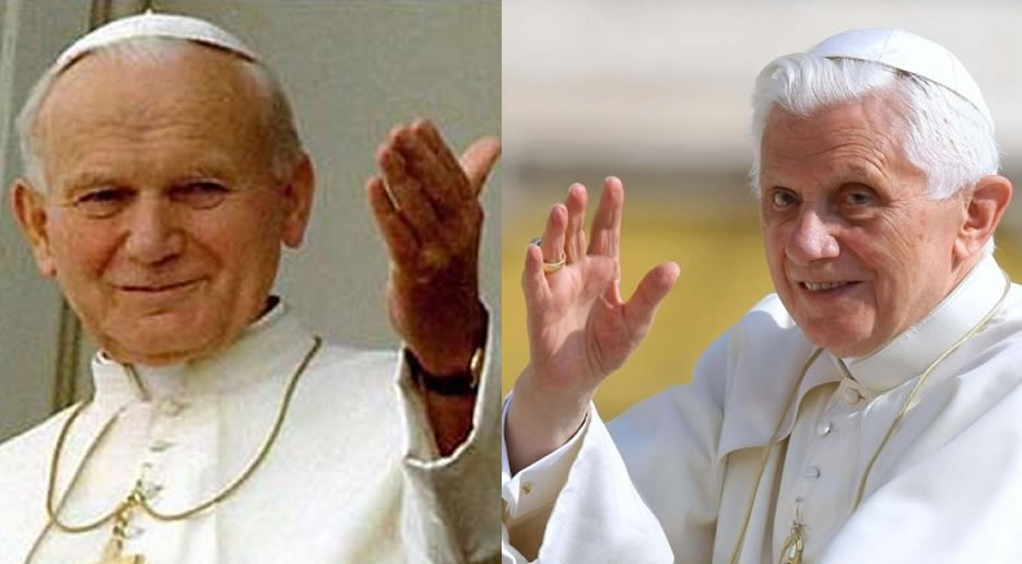 Giovanni Paolo II e Benedetto XVI agli Scout d’Europa